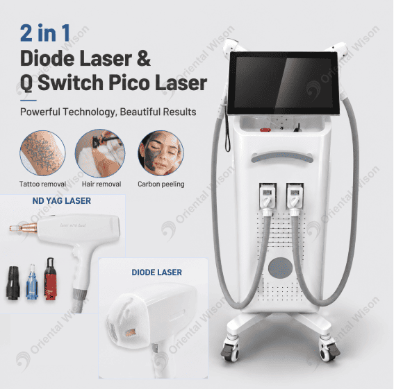 2 i 1 Diode Laser & Q Switch Pico Laser