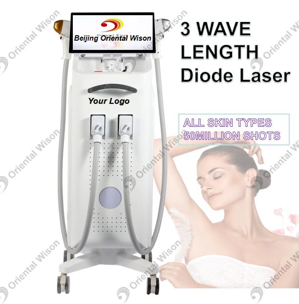 Beijing Oriental Wison 2000W Android 755 808 1064nm Diode Laser TEC Cooling Bästa hårborttagningslaser