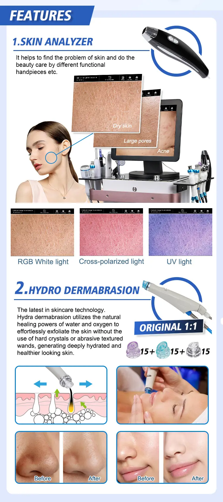 15 In 1 Skin Care Hydro Facial Machine