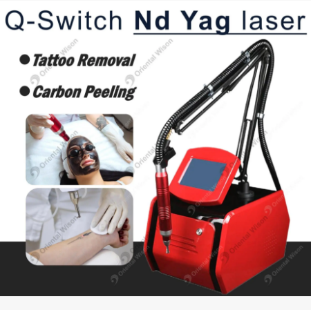 Bärbar Q Switch ND YAG Laser Skin Beauty Machine
